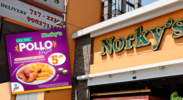 Norky's se sumó a YAPE y también ofrecerá 1/4 de pollo a la brasa a 5 soles.