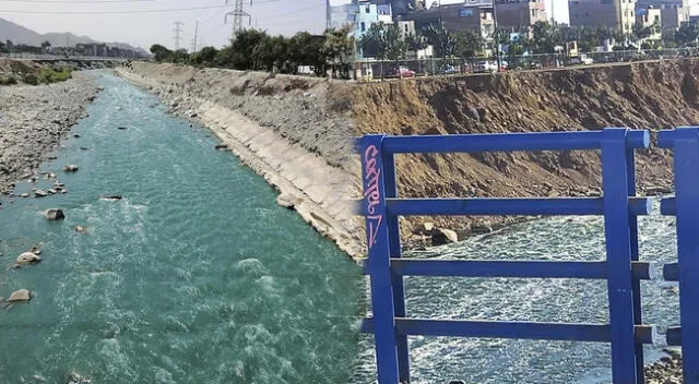 Río Rímac sorprendió con aguas color turquesas.