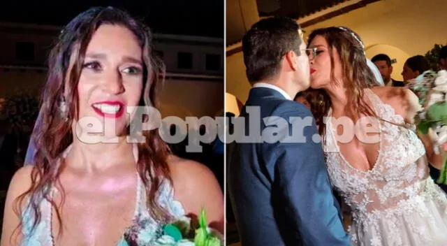 Verónica Linares feliz tras casarse con Alfredo Rivero.