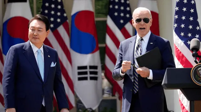 Joe Biden tuvo una reunión con el presidente del Corea del Sur.