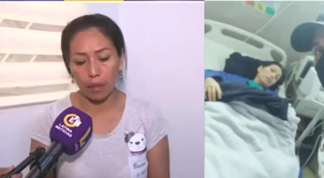 Mujer que denuncia negligencia médica en el Hospital II Ramón Castilla.