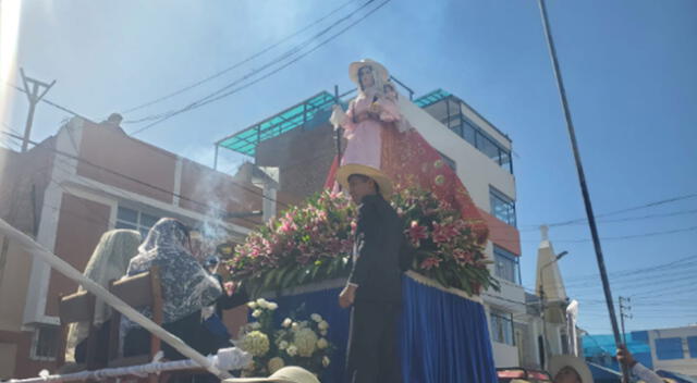 Patrona de Arequipa recorrió las calles del distrito de Miraflores.