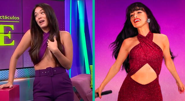 Jazmín Pinedo es comparada con Selena Quintanilla por sus compañeros de "América espectáculos".