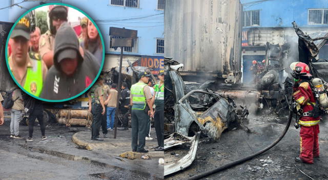 PNP capturó al conductor de la combi que ocasionó una explosión en San Martín de Porres.