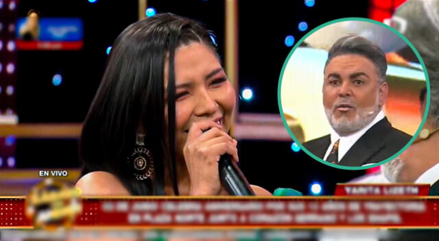 Yarita Lizeth y Andrés Hurtado coquetean en durante programa.