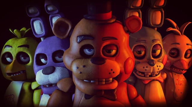 Personajes de los videojuegos de FNAF.   