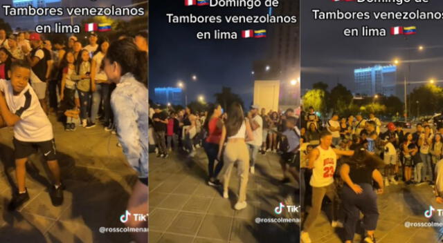 Los venezolanos sorprende con sus buenos pasos de baile.