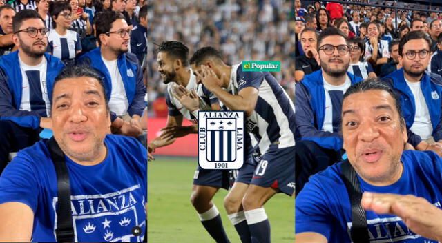 Alianza Lima ganó y Carlos Vílchez festejó.