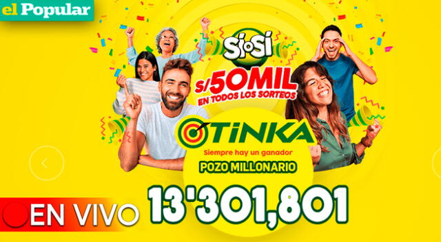 Conoce el nuevo monto del pozo millonario de la Tinka.