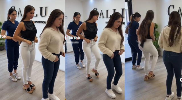 Singular escena de la jóvenes bailando popular canción de TikTok causa sensación.