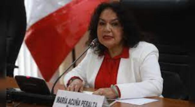 La Fiscalía de la Nación investiga a la congresista María Grimaneza Acuña Peralta por recortar sueldos a sus trabajadores