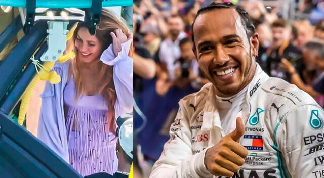 Shakira es captada de paseo en bote con piloto Lewis Hamilton