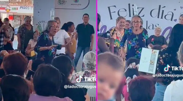 La adulta mayor demostró sus mejores pasos de baile en TikTok.