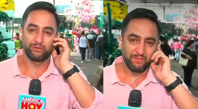 Reportero de América Hoy se quiebra en vivo al contar que no pasará con su mamá Día de la Madre