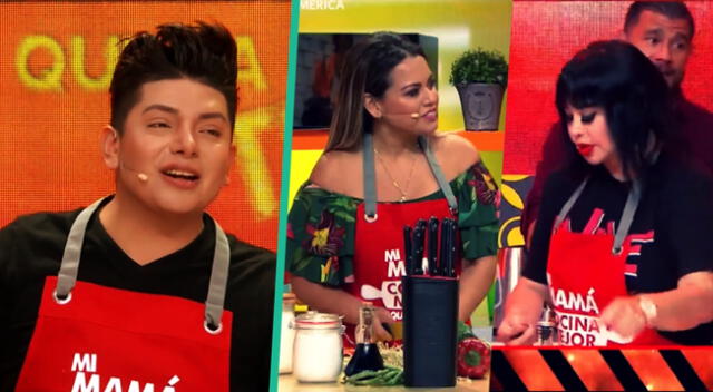 Bryan Arámbulo se ríe de Susy Díaz y Florcita Polo tras verlas cocinando.