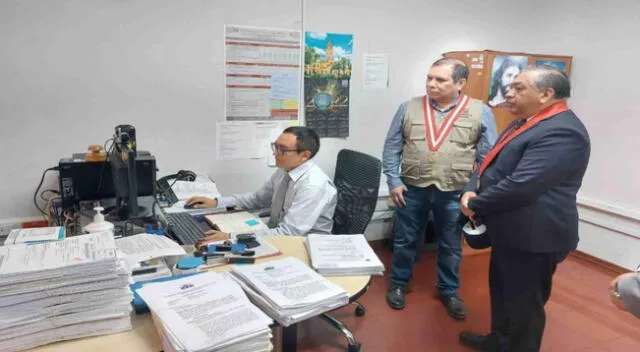 El presidente del Poder Judicial Javier Arévalo visitó la Corte de Trujillo