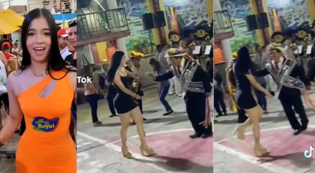 Joven venezolana se lució con sus pasos de baile al ritmo de huayno peruano y se ha vuelto viral en TikTok.
