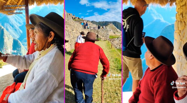 Los adultos mayores subieron hasta lo alto de Machu Picchu.