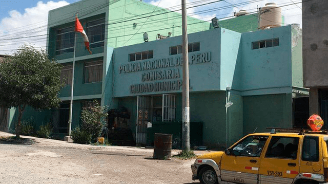 El agraviado hizo su denuncia de maltrato físico en la comisaría de Cuidad Municipal en Arequipa.