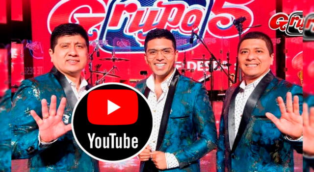 Grupo 5 compite por los primeros lugares en ranking de YouTube.