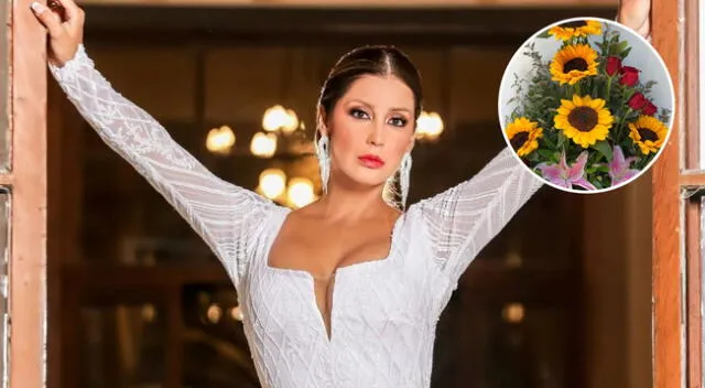 Karla Tarazona recibe girasoles en "Préndete" por su cumpleaños, ¿ya tiene nuevo galán?