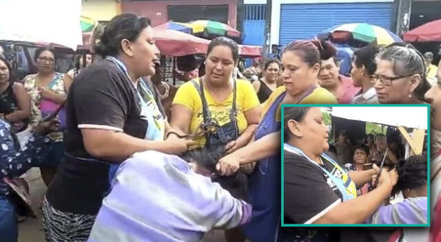 Estafadora quiso aprovecharse de vendedora de pollo en Iquitos, pero ella le terminó cortando el cabello.