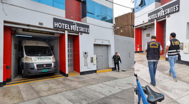 Hotel donde hubo intercambio de disparos.