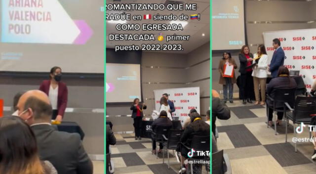 La graduación de la joven fue viral en TikTok