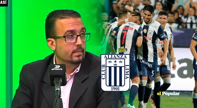 Periodista de DIRECTV causó indignación en la hinchada de Alianza Lima.