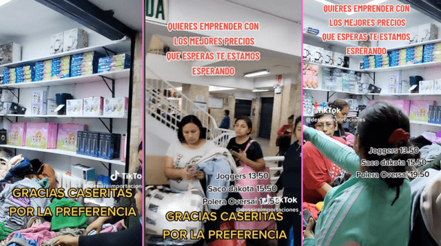 Una joven peruana encontró una tienda que vende ropa de temporada a precios de infarto y es viral en TikTok.