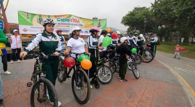 Campaña del uso de la ciclovía.