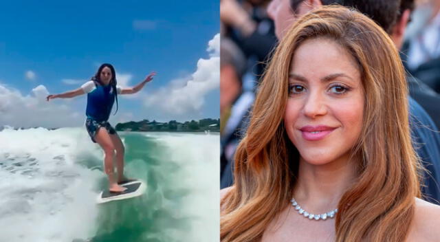 Shakira demuestra que corre olas