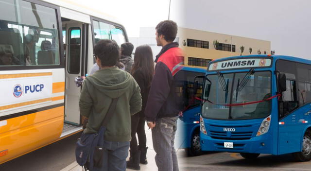 ¿Cuántas universidades ofrecen el servicio te transporte privado?