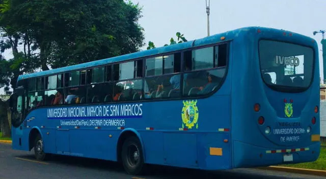 Conoce las rutas del bus universitario de la Universidad Nacional Mayor de San Marcos.