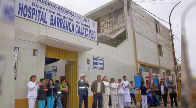 Hospital de Barranca donde fue llevado menor en primera instancia.