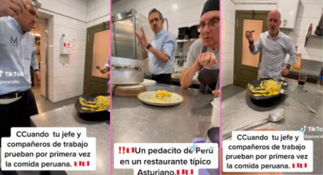 Una cocinera peruana se lució con su causa rellena en España y escena es viral en TikTok.