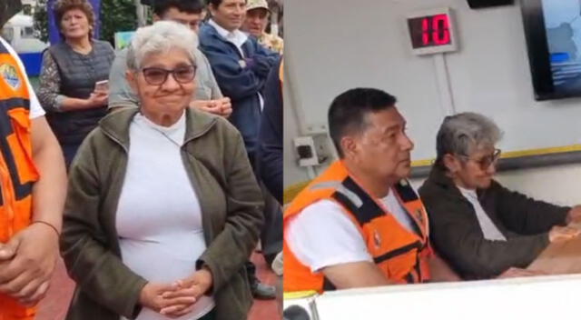 Señora de edad supo practicar la respiración en el tiempo que duró el terremoto.