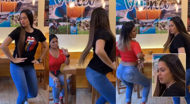 Peruana y joven de nacionalidad venezolana se enfrentaron en singular duelo de baile y sorprenden en las redes sociales.
