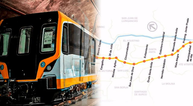 La Línea 2 del Metro de Lima se estima inaugurarse a finales del 2023.