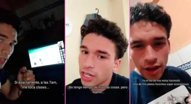 El joven venezolano contó en TikTok cómo es lucharla en un otro país y usuarios lo felicitan.