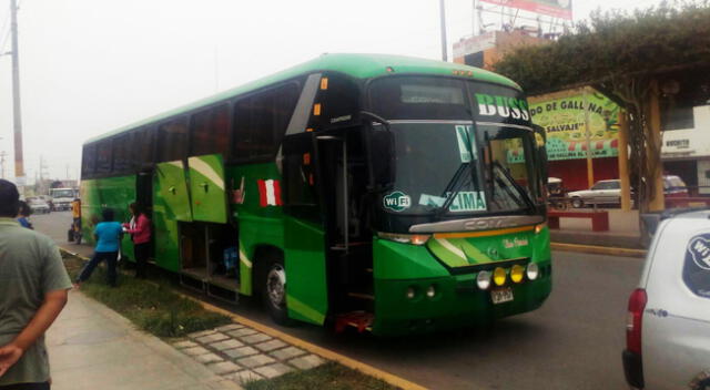 Bus de la empresa San Cristóbal