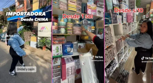Una joven peruana compartió el dato de una tienda con productos a precios de fábrica y es viral. en TikTok.