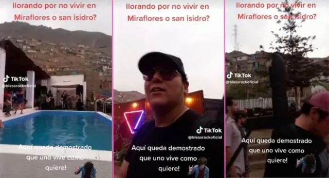 El joven peruano llegó a un evento entre los cerros de SJL, vio lo impensado y es viral en TikTok.