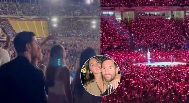 Lionel Messi y Antonela Roccuzzo captaron la atención de sus fans en redes sociales tras concierto de Coldplay.