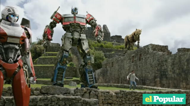 Cusco celebró por lo alto el próximo estreno de Transformers El despertar de las bestias