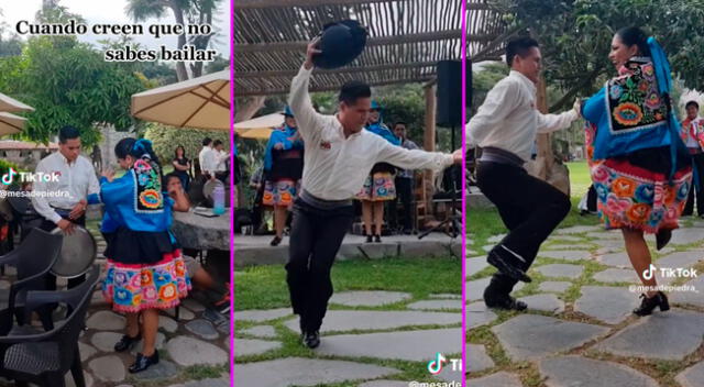 El joven arrasó en TikTok con sus pasos de baile a ritmo de huaylas.