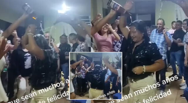 Peruana se lució con singulares pasos de baile en una fiesta y es un éxito en las redes sociales.