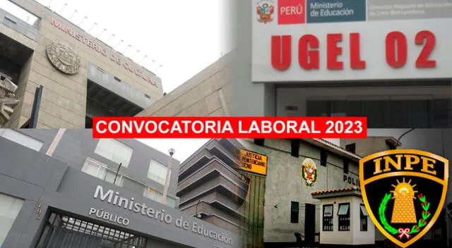 Las entidades del Estado peruano brindarán sueldos de hasta 9 mil soles.