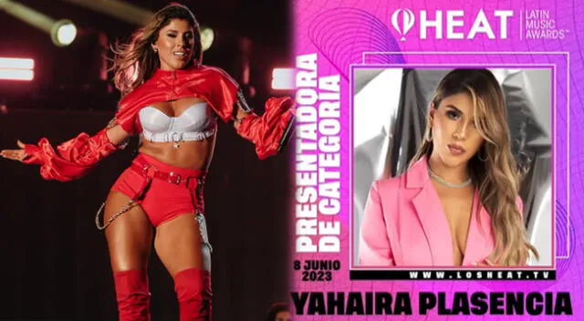 Yahaira Plasencia sorprende como presentadora en los Premios Heat 2023 a pesar de no estar nominada.