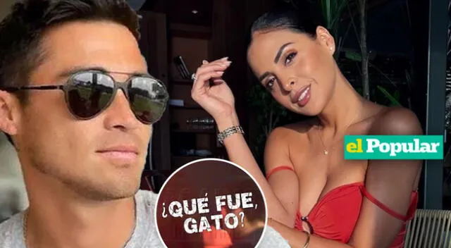Gianella Rázuri, candidata del Miss Perú, y el futbolista Rodrigo Cuba 'Gato' son captados en un ampay explosivo por Magaly Medina.